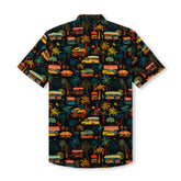 Chemise à manches courtes avec col camp et imprimé Match